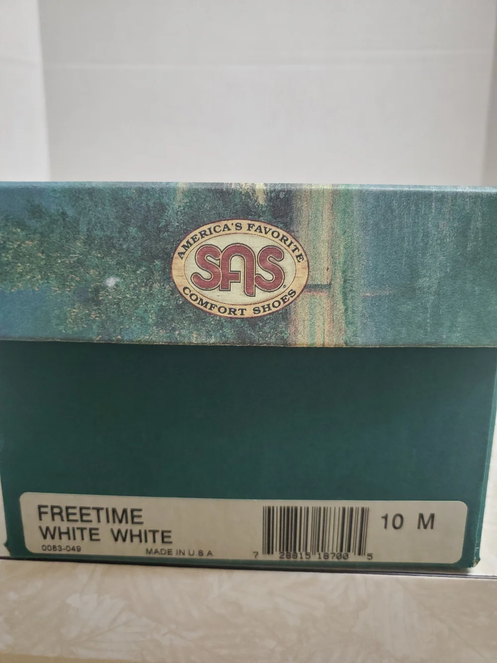 SAS Women’s White Leather Freetime Walking Shoes USA
